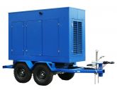 ТСС ЭД-80-Т400-2РПМ15 в погодозащитном кожухе на прицепе с АВР